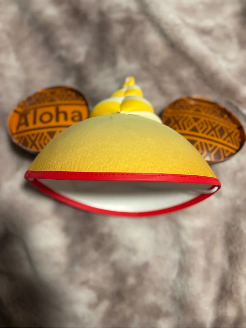 Disney Parks Aloha Dole Whip Mickey Ear Hat Pineapple Soft Serve